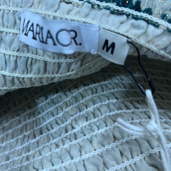 MariaCher Skirt NWT size medium NEW layered tiered dress mini $350 - Picture 4 of 5